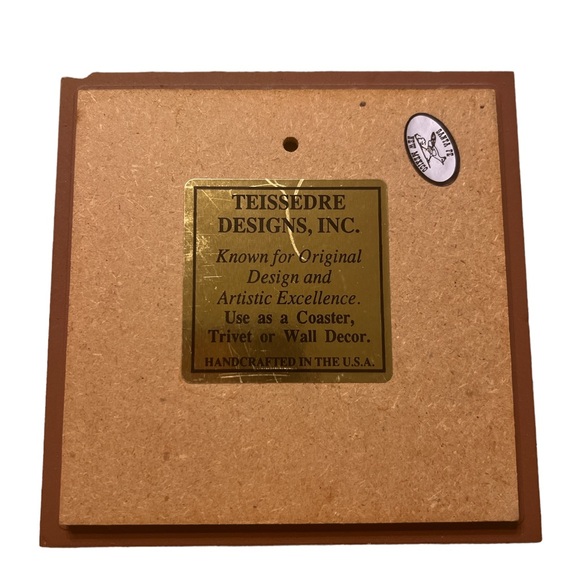 Vintage Artwork 1988 Bear Motif, Handcrafted in the USA by Cleo Teissedre - Picture 2 of 3